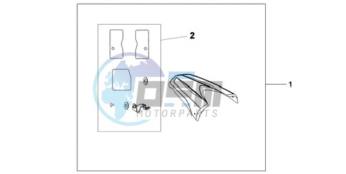 REAR SEAT COWL NH-A84P