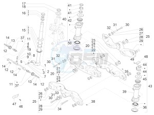 MP3 500 LT E4 Sport - Business (EMEA) drawing Fork/steering tube - Steering bearing unit