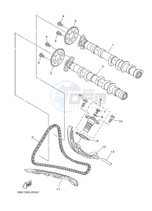 MTN850-A MTN-850-A MT-09 ABS (BS27) drawing CAMSHAFT & CHAIN