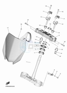 YZ250F (B7B2) drawing STEERING