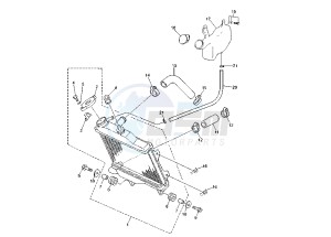 TZR 50 drawing COOLING SYSTEM