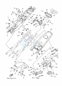 TRACER 900 MTT850 (B5CM) drawing FENDER