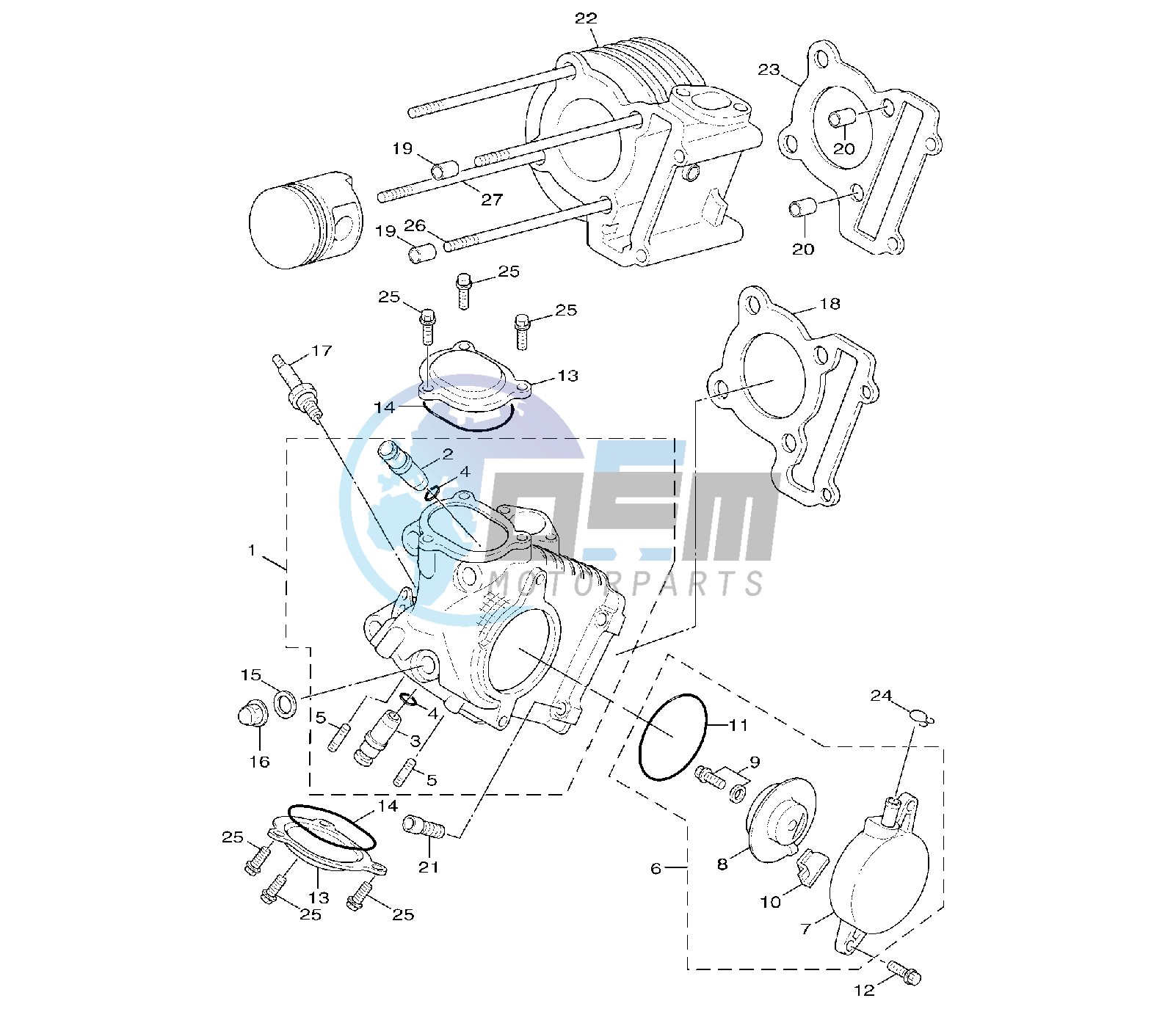 CYLINDER AND HEAD