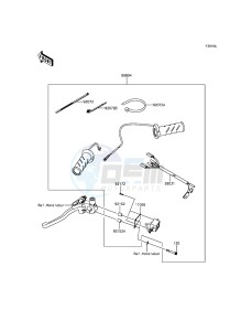 VERSYS 650 KLE650EGF XX (EU ME A(FRICA) drawing Accessory(Grip Heater)