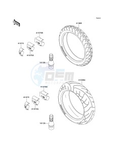 ZR 1200 A [ZX 1200 R] (A1-A3) drawing TIRES