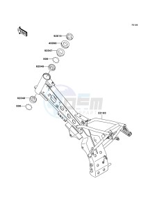 KLX110 KLX110A9F EU drawing Frame