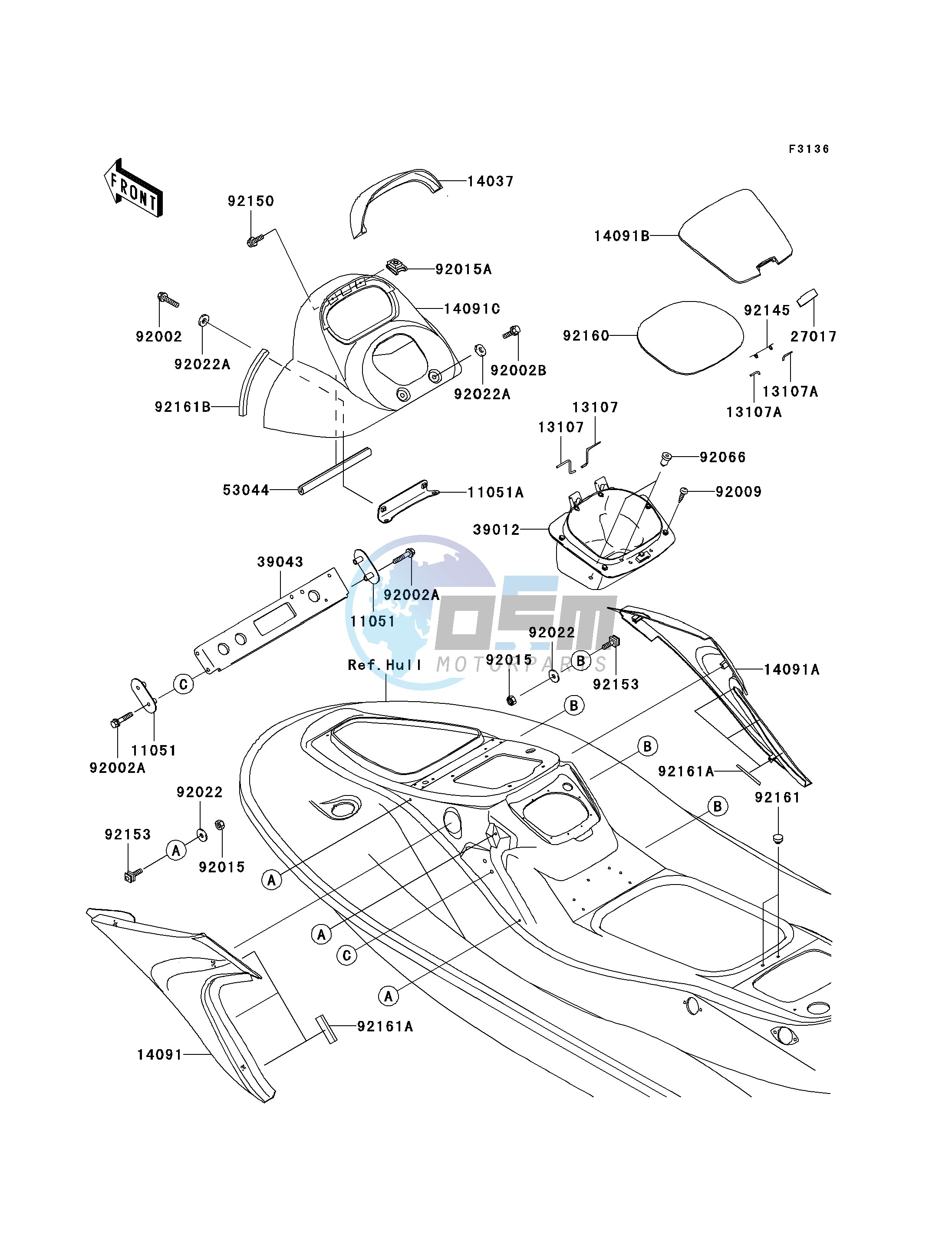 HULL MIDDLE FITTINGS