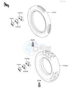 VN 750 A [VULCAN 750] (A2-A5) [VULCAN 750] drawing TIRES