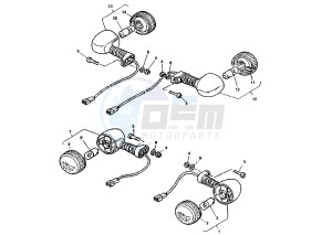 TT R 600 drawing FLASHER LIGHT