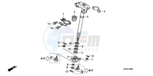 TRX420FMA Australia - (U / 4WD) drawing STEERING SHAFT (STD)