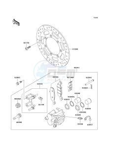 VN 800 C [VULCAN 800 DRIFTER] (C1 CAN ONLY-C2) [VULCAN 800 DRIFTER] drawing FRONT BRAKE