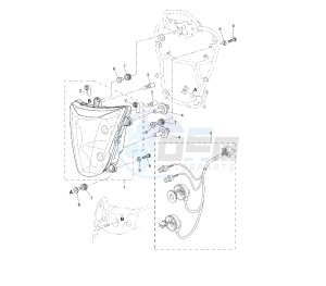 XT Z TENERE 660 drawing HEADLIGHT