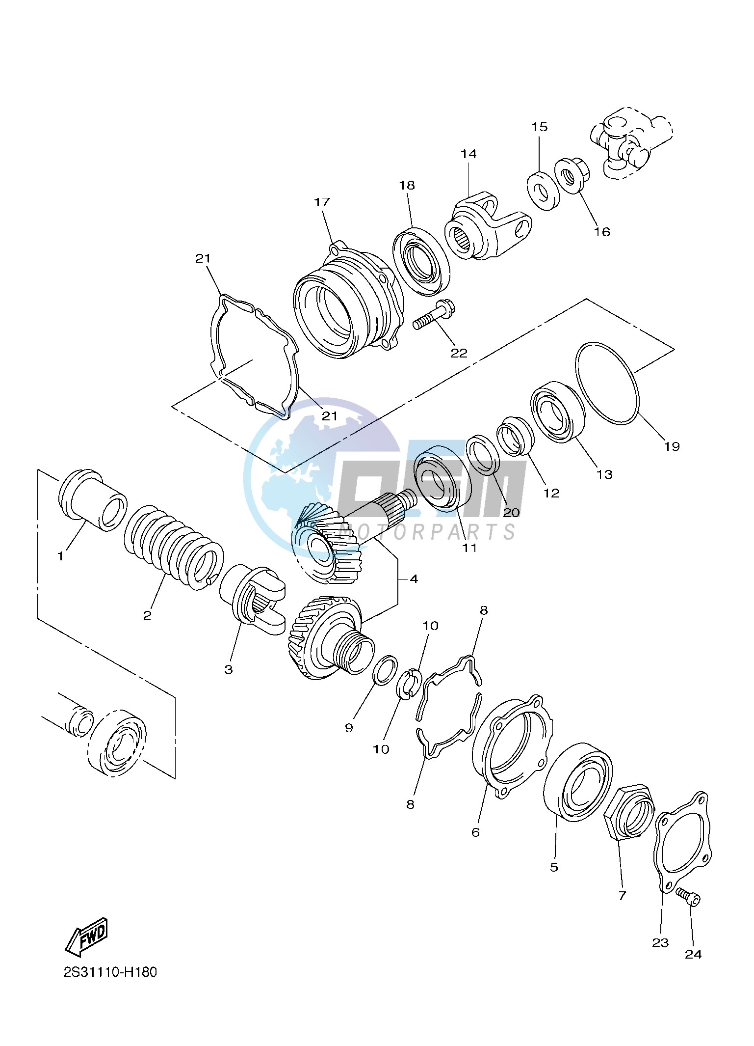 MIDDLE DRIVE GEAR