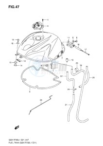 GSX-R750 drawing FUEL TANK L1