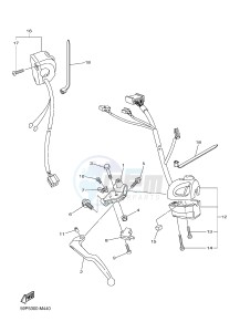 FZ8-S FZ8 FAZER 800 (42PG) drawing HANDLE SWITCH & LEVER