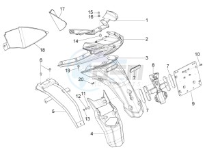 Typhoon 50 4T 4V E2 (NAFTA) drawing Rear cover - Splash guard