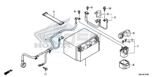 VFR1200X Europe Direct - (ED) drawing BATTERY