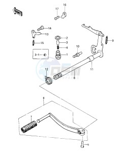 KE 100 A [KE100] (A9-A10) [KE100] drawing GEAR CHANGE MECHANISM -- KE100-A9_A10- -