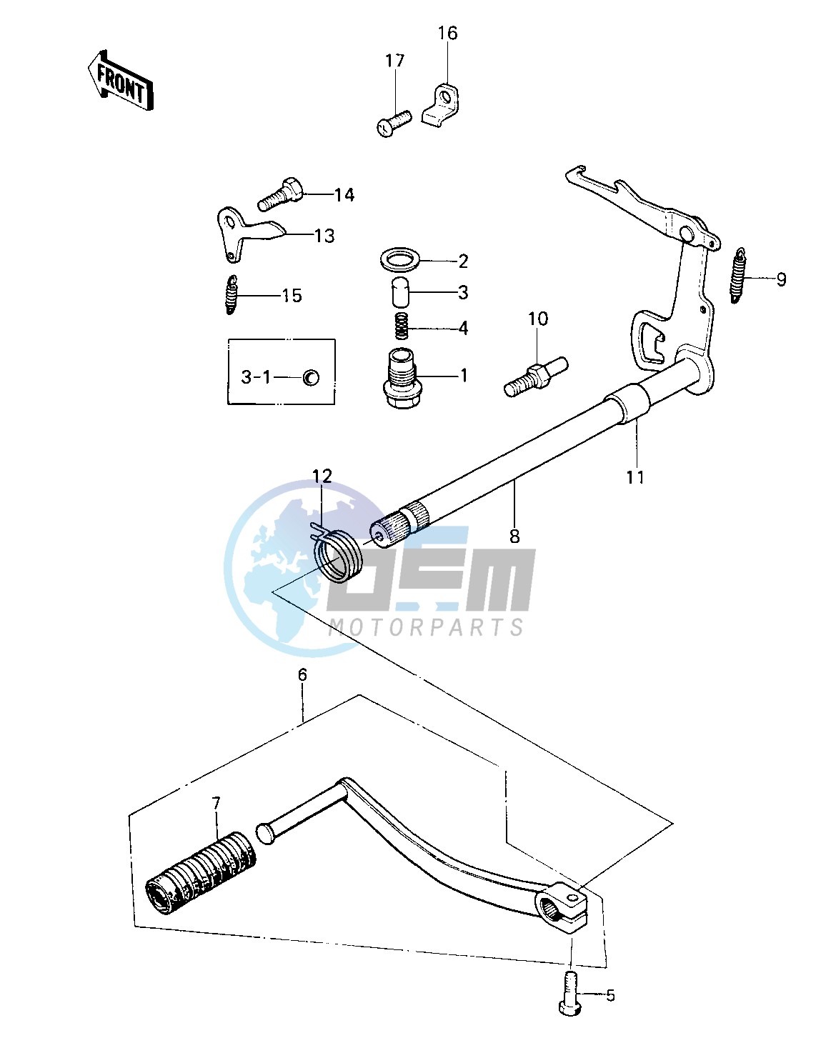 GEAR CHANGE MECHANISM -- KE100-A9_A10- -