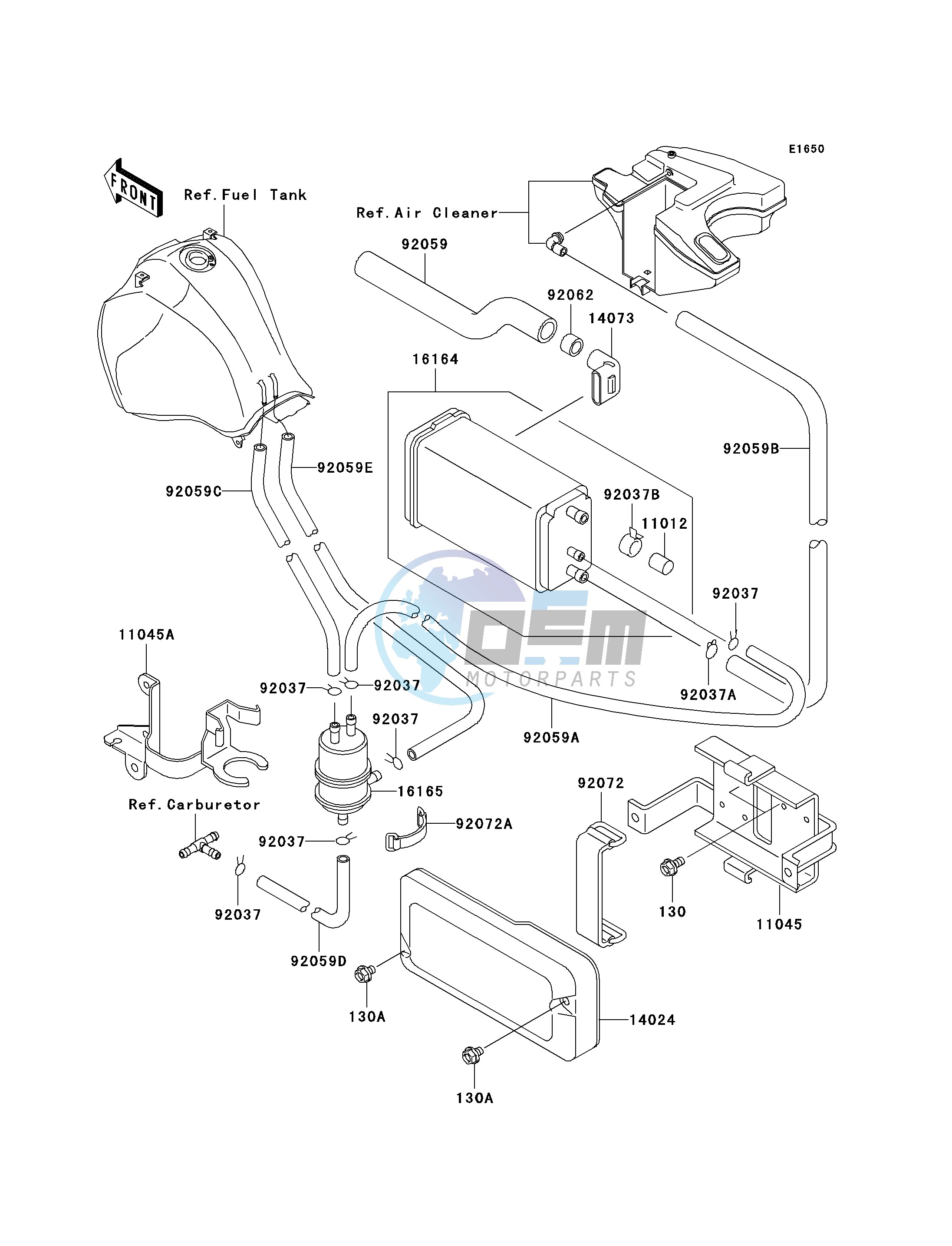 FUEL EVAPORATIVE SYSTEM -- CA- -