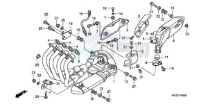 CB600F9 France - (F / CMF) drawing EXHAUST MUFFLER