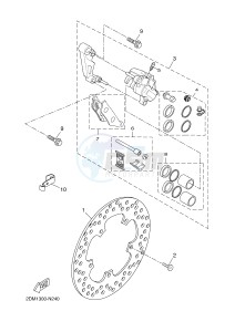 YP250R X-MAX 250 (2DL4 2DL4 2DL4) drawing FRONT BRAKE CALIPER