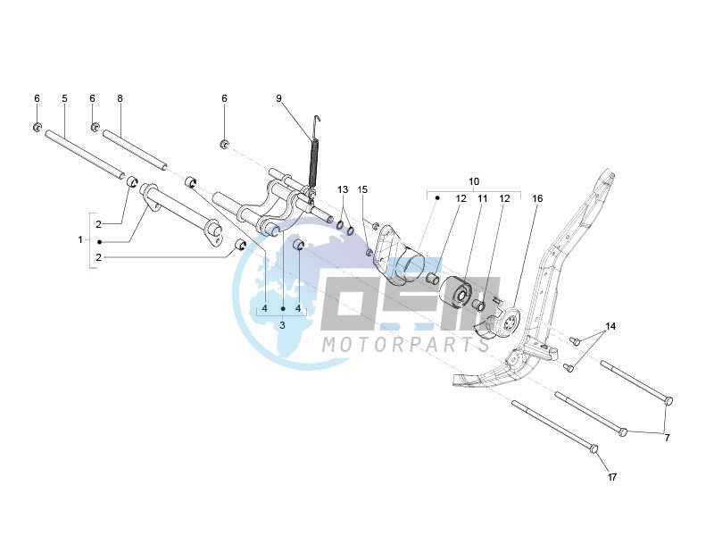 Swinging arm