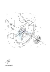 NS50N NITRO NAKED (1PL2) drawing REAR WHEEL