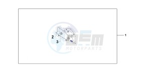 CB1000RB drawing CARBON FIBRE EXHAUST GUARD