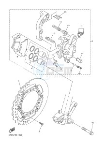 YZ125 (1SR9 1SRA 1SRB 1SRC 1SRC) drawing FRONT BRAKE CALIPER