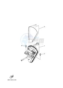 XP500 T-MAX 530 (59C8) drawing TAILLIGHT