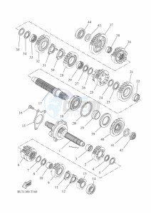 XTZ690 TENERE 700 (BEH3) drawing TRANSMISSION