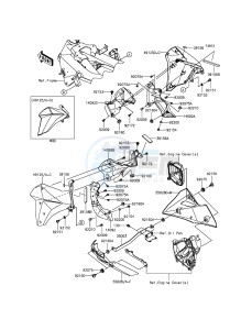 Z800 ZR800AEF FR GB XX (EU ME A(FRICA) drawing Cowling Lowers