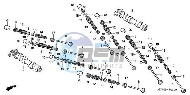 CAMSHAFT/VALVE (FRONT)