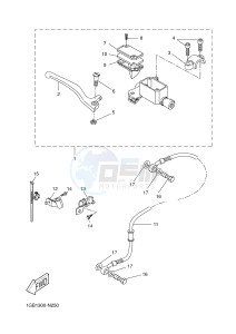 NS50F NITRO 4T (1GB4) drawing FRONT MASTER CYLINDER