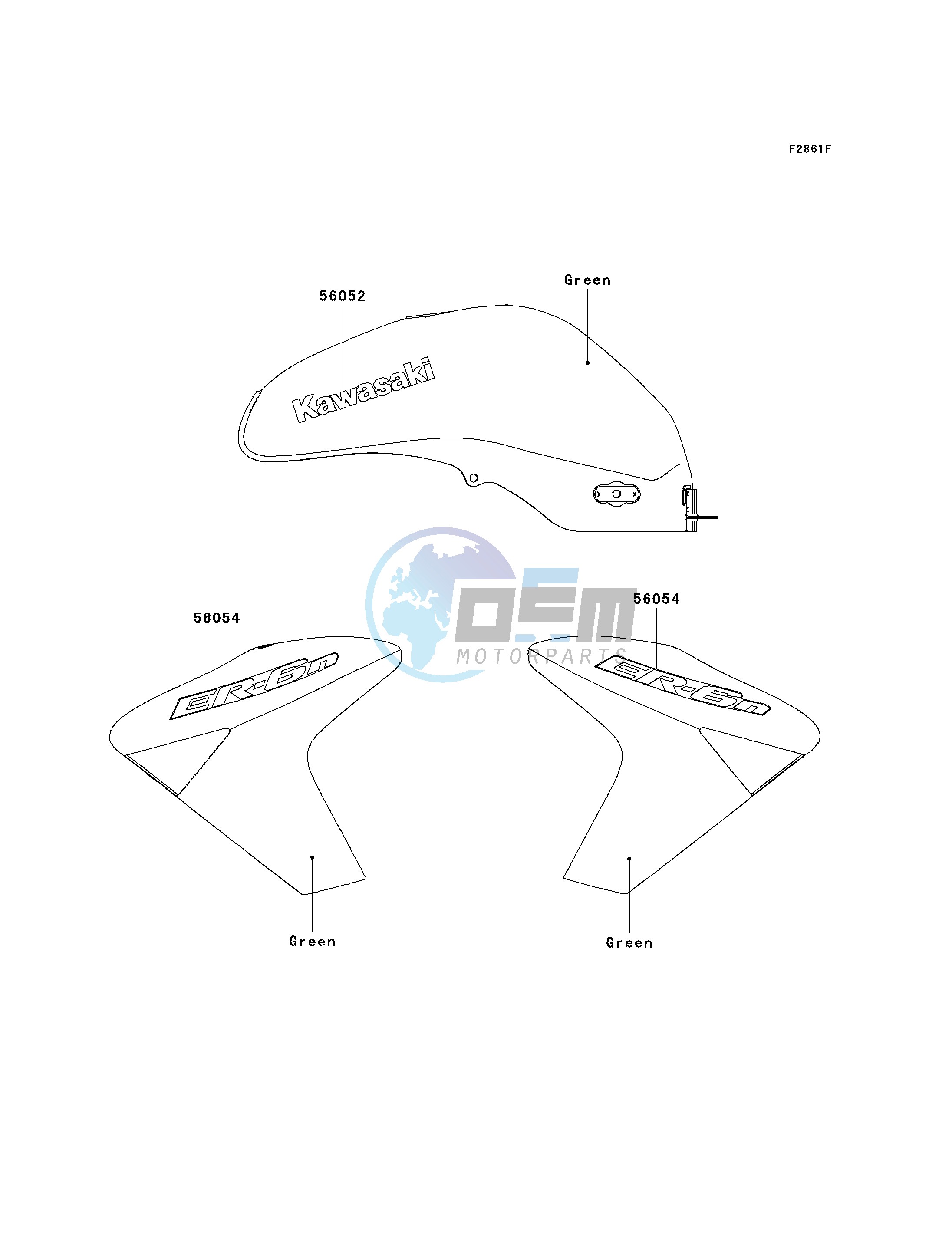 DECALS-- GREEN- --- A8F- -