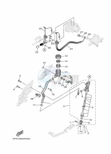 MT-09 MTN890 (B7NJ) drawing REAR MASTER CYLINDER