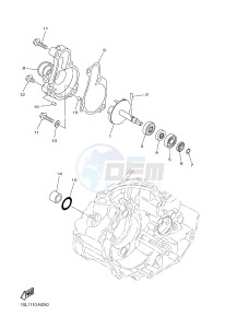 YZ450F (1SL5 1SL6 1SL7 1SL8) drawing WATER PUMP