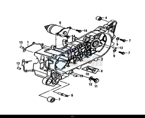 JET 4 50cc (AD05W8-EU) (E4) (L8) drawing L. CRANK CASE