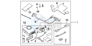 CB600FA39 Europe Direct - (ED / ABS ST) drawing KIT ALARM SYS