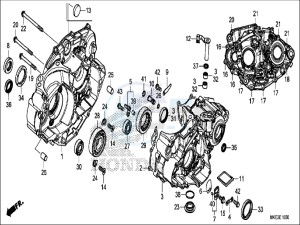 CRF450RH Europe Direct - (ED) drawing CRANKCASE