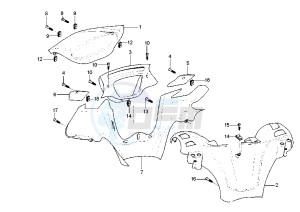 X9 180 Amalfi drawing Handlebar covers