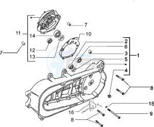 Zip electric 0 drawing Crankcase