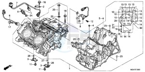 VFR1200XLF CrossTourer - VFR1200X 2ED - (2ED) drawing CRANKCASE (VFR1200X/ XA/ XL)