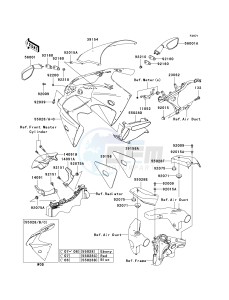 ZX 600 J [ZZR600] (J6F-J8F) J8F drawing COWLING