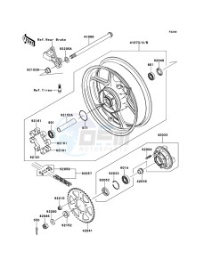 ER-6f ABS EX650B6F GB XX (EU ME A(FRICA) drawing Rear Hub