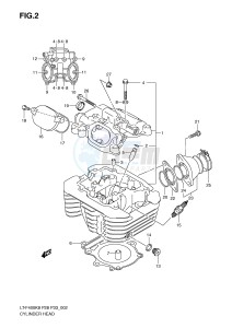 LT-F400 (P28-P33) drawing CYLINDER HEAD