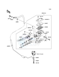 VN1700_CLASSIC_TOURER_ABS VN1700DCF GB XX (EU ME A(FRICA) drawing Clutch Master Cylinder