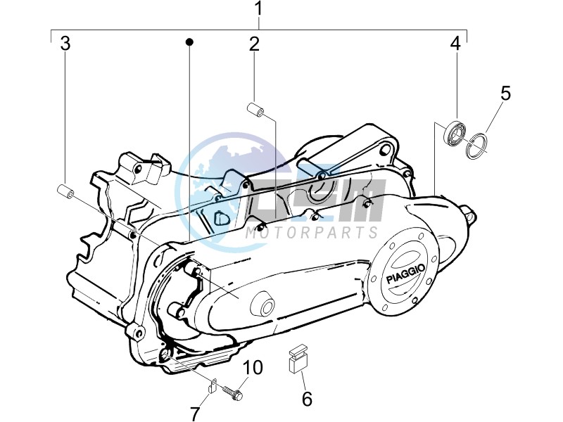 Crankcase cover - Crankcase cooling