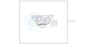 CBR1000RR9 Australia - (U / MK) drawing EPSO STICKER FIREBLADE WS